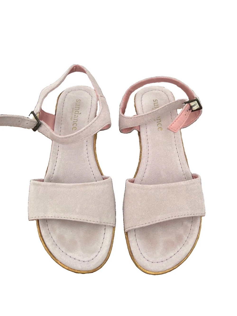 Sundance Pale lavender Suede women’s Ankle-Strap Sandals Sz.38